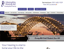 Tablet Screenshot of memphishearingaid.com